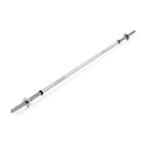 York Fitness Standard 1" Spinlock Barbell Bar with Collars, York Fitness
